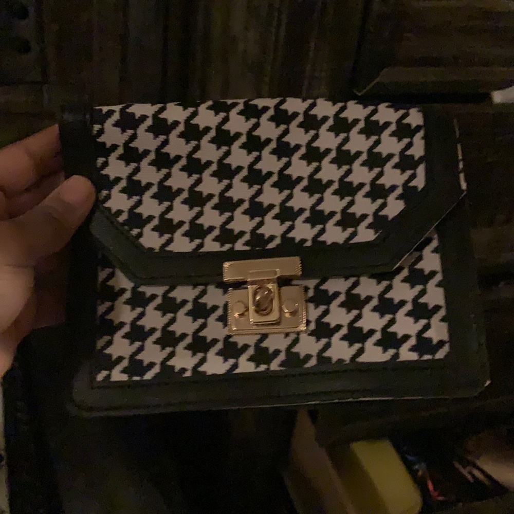 Black and white mini bag